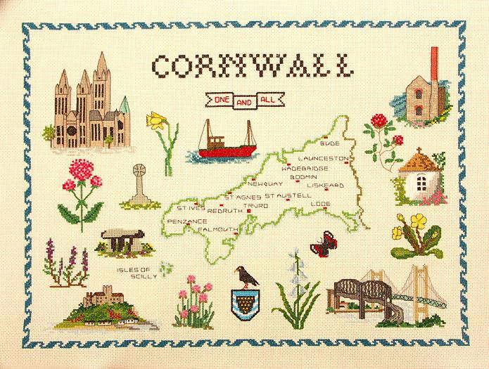 Map of Cornwall Sampler